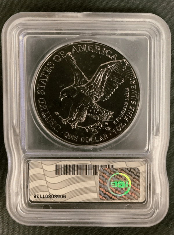 2024 ICG American Silver Eagle Black Ruthenium Edition. 1 oz Silver **1 ...